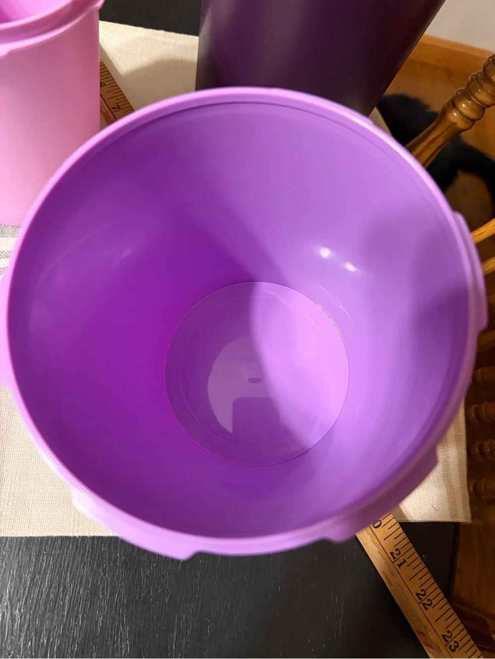 Tupperware Heritage 3-piece purple canister set